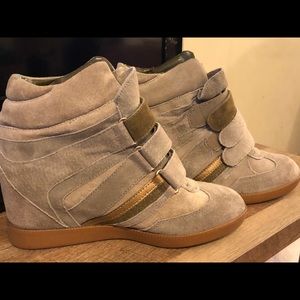Gently Used BCBG Suede Sneaker Wedges